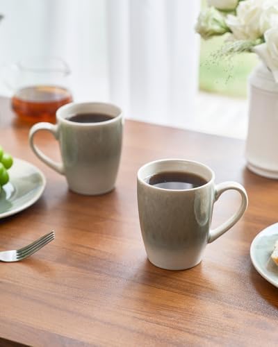 famiware Coffee Mugs Set, 13oz Mug Set of 6, Stoneware Cups with Handle - Image 6