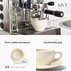 KIVY Cappuccino Cups set - 4x 8oz - Thick-walled stoneware cappuccino cup - Image 2
