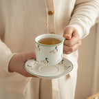 London Pottery Porcelain Coffee Cup with Saucer 220ml/7.4oz, British Teacup Set for Latte, Cappuccino, Espresso, Tea Party Wedding Birthday Housewarming Gift (Duck，Cup and Saucer, 220ml) - Image 4