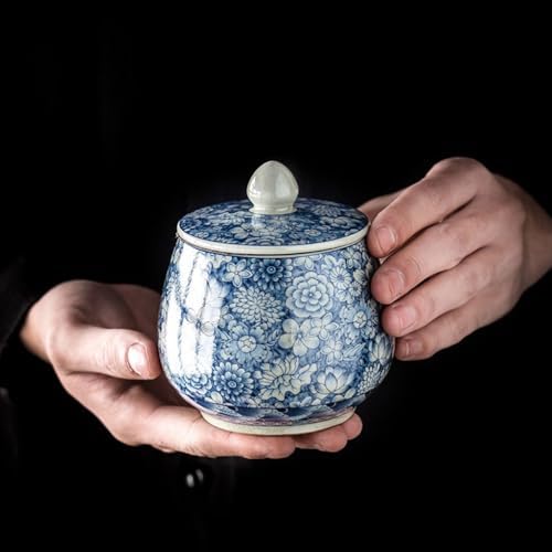 Tea Tin Loose Leaf Tea Storage Ceramic Tea Storage Cans Tea Cans Retro Sealed Cans Home Tea Cans Tea Canister - Image 7