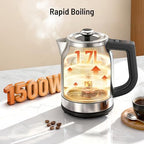 Electric Kettle with Temperature Control, 1.7L 1500W Stainless Steel Tea Kettle, 13 Preset Temperatures, LED Display, Keep Warm 2 Hours, Strix Thermostat, BPA Free Hot Water Boiler for Tea & Coffee - Image 3