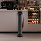 Espresso Coffee Knock Box, Commercial Floor Standing Knockbox with Removable Base, Coffee Grounds Bucket with 30 Garbage Bags and Towel for Snack Bars, Coffee Shops (Black) - Image 3