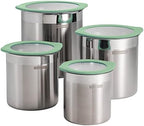 Tramontina 4-Pc Food Storage Containers with Silicone Lids - Mint Green by Tramontina