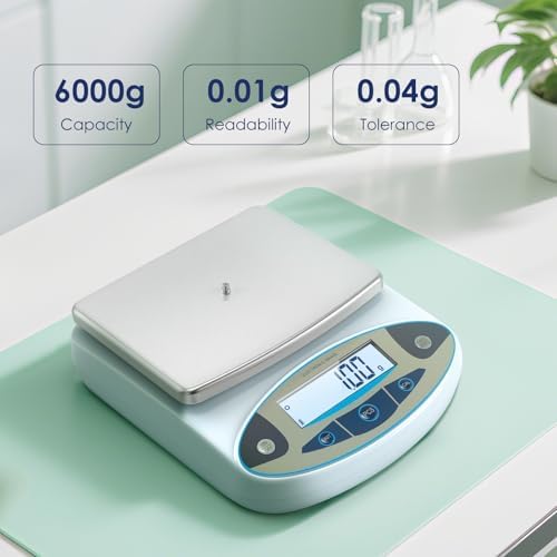 Antstone Lab Scale 6000g x 0.01g Digital Gram Scale Analytical Balance - Image 2