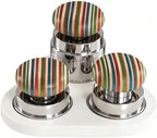 4-piece Espresso Tamper Set, 58mm Self-leveling Distributor, Wdt Tool, Calibrated Coffee Tamper, Magnetic Holder And Triangular Silicone Mat, For Espresso Portafilters White by Unknown