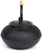 Classic tea kettle, Cast Iron Teapot,1.5L Japanese Cast Iron Teapot Kettle with Enamel Coated Interior Black, Tetsubin Tea Kettle Stovetop - Image 5