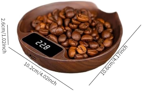 Generic Coffee Scale, Brown: Pour Over Espresso Scale, Grain Weighing, 100g Capacity, Wood Material, 1 Count - Image 3