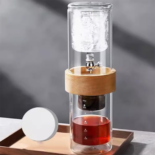 Ice Cold Brew Dripper Coffee Maker, Cold Drip Coffee Cold Brew Drip Tower, 500ml,Ice Coffee Makers Cold Brew Machine Stainless Steel, Removable, Adjustable Drip Rate, For Coffee Shop - Image 6