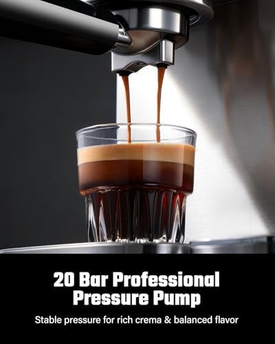 KIDISLE 20 Bar Espresso Machine with Auto Milk Frother & Touchscreen, 1350W - Image 2