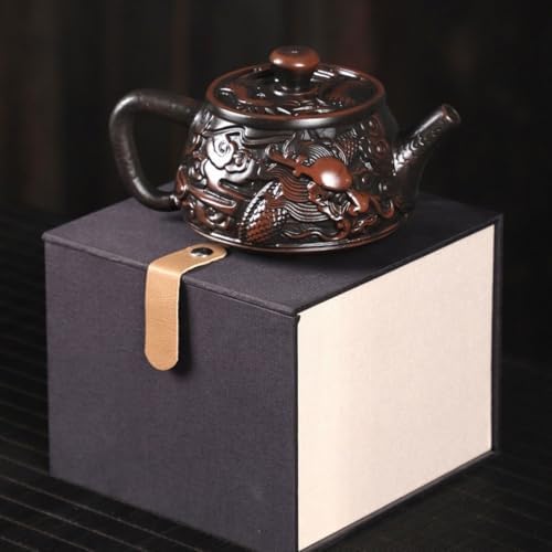 Tea Kettle Chinese Style Tea Brewing Handmade Home Tea Set Teapot with Filter Suitable for Black Tea Green Tea Oolong Tea Ceramic Tea Infuser - Image 4