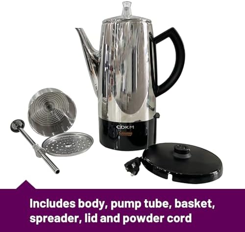 Electric Percolator 12-Cup coffee pot keep warm function - Image 4