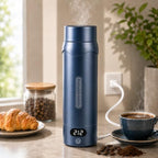 Travel Electric Kettle, Insulated Water Bottle with 4 Temp, Dark Blue by JEKABA