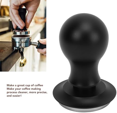 Coffee Tamper Stirrer Set – Stainless Steel Base, Spring-Loaded Calibrated Tamper & Distribution Tool with Fine Stainless Steel Needles and Silicone Mat - Image 4