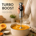 MEGAWISE 3-in-1 Hand Blender, Whisk, Milk Frother, 12-Speed Control - Image 2