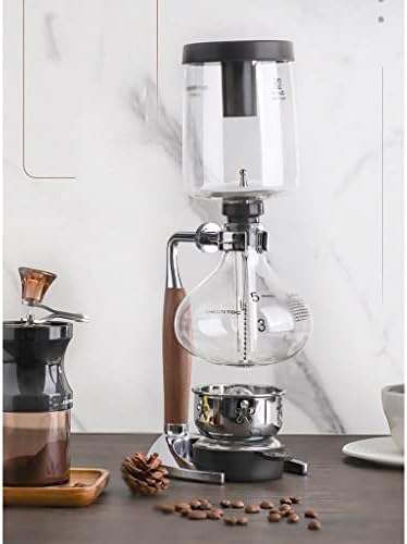 JITEM Cafetera Syphon Coffee Maker Manual Retro Vacuum Glass Siphon Pot Percolators 3-5 Cups Glass Tabletop Siphon Coffee Maker for Coffee or Tea - Image 6