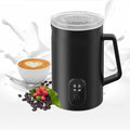 Milk Frother Electric, Stainless Steel Automatic Hot & Cold Milk Foamer with Touch Screen, 4 Functional Modes and Switching Modes At The Touch of a Button, for Latte Cappuccinos Macchiato by Unknown