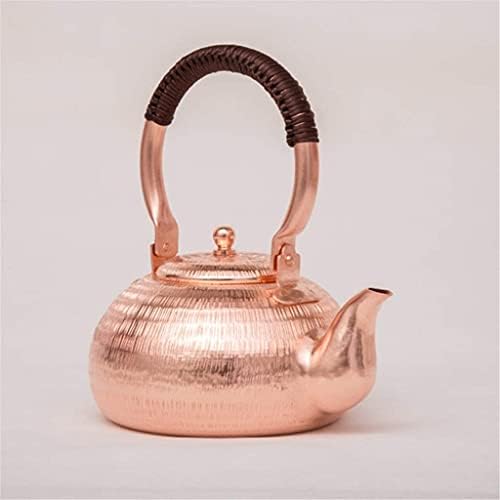 LJYT Teapot Tea Pots Copper Tea Sets Handmade Thicken Cast Iron Tetsubin Thickened Without Coating Tea Set - Image 2