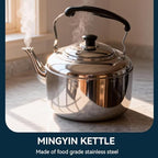 Whistling Tea Kettle,5.5l Tea Pot with Ergonomic Handle for Stovetop - Image 4