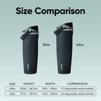 Owala FreeSip Sway Stainless Steel Water Bottle 30 oz Foggy Tide - Image 6