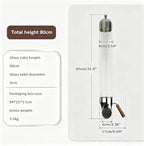 Wall Mounted Coffee Bean Dispenser, Candy Machine Grain Dispenser, Glass Tube Diameter 9cm, Adjustable Bean Output, for Home Commercial Candy Oatmeal Tea 80cm - Image 5