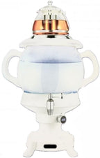 Electric Samovar Digital Display Russian Persian Turkish Tea Maker Water Kettle Glass Teapot 5+1=6 Liter 110V 1100w Auto Shut Off, Keep Warm White - Image 3