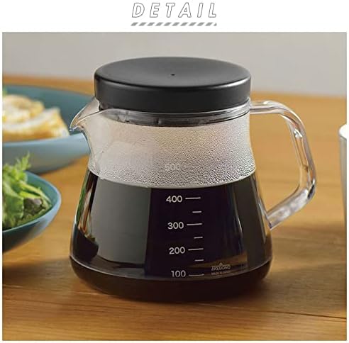 Akebono Sangyo TW-3732 Unbreakable Coffee Server, 16.9 fl oz (500 ml), Made in Japan, Resin, Microwave Safe, Dishwasher Safe, Graduated Marked - Image 2