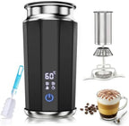 5-in-1 Milk Frother and Steamer, Automatic Warm and Cold Foam Maker, Hot & Cold Foam Maker and Milk Warmer with LED Display Touch Screen for Coffee,Latte, Cappuccino, Macchiato, Hot Chocolate by Unknown