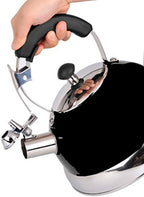 3077-BK Uniware Heavy Duty Stainless Steel Whistling Kettle (Black) - Image 2