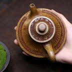 Tea Kettle Retro High Temperature Mud Firewood Burning Cloud Stove Teapot Chinese Tea Room Tea Maker Ceramic Tea Infuser - Image 4