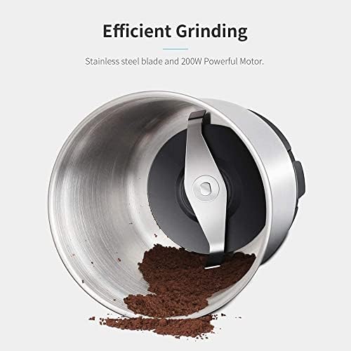 SHARDOR Electric Coffee Grinder, 2.5 oz Blade, 1 Bowl, Black - Image 2