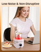 Coffee Warmer with Mood Light,Tea Warmer with Thermal Cover, 2-in-1 Coffee Mug Warmer for Desk(Cooling&Heating),Electric Coffee Mug Warmer for Coffee Tea Juice Yogurt -White - Image 5