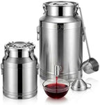 5-125L Milk Can Bucket, 304 Stainless Steel Water Dispenser with Spigot by Unknown