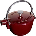 Staub Cast Iron 1-qt Round Tea Kettle - Grenadine, Made in France by Unknown