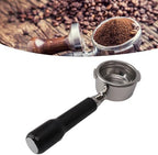 58mm Bottomless Portafilter, Stainless Steel Extraction Replacement for Machines Home Baristas Black Comfortable Grip Double Ear 1 Pack - Image 4