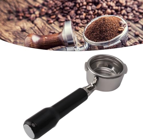 58mm Bottomless Portafilter, Stainless Steel Extraction Replacement for Machines Home Baristas Black Comfortable Grip Double Ear 1 Pack - Image 4