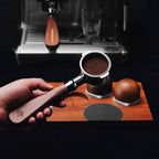 51mm Espresso Bottomless Portafilter with 2 Ear | Fits De’Longhi ECP3420 / EC155 / BCO430 / EC260 Espresso Machine | Stainless Steel Basket and Walnut Handle | Espresso Accessories - Image 4