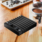 Mini Espresso Scale USB Charging Digital Kitchen Scale Professional Multipurpose 8.5x9.5x2cm for Pour Over Coffee with Timer, Black - Image 2