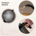 1000Ml Electric Gooseneck Kettle, Smart Temperature Control, 1200W Fast Heating, Touchscreen Display, Us Plug - Image 2