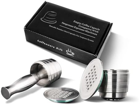 Refillable Coffee Capsule Compatible With Coffee Makers Stainless Steel Coffee Pod Reusable Coffee Filter(1PCS Pod) by Unknown