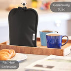 Muldale French Press Cozy Cover Insulated in Black - Coffee Pot Insulator - Image 2