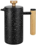 HASMI Coffee Kettle French Double Stainless Steel French Press Pot Filter Insulation Home Hand Brew Coffee Pot Milk Frother Coffee Maker (Color : Black, Size : 350ml), Dingzhebo2022 by Unknown
