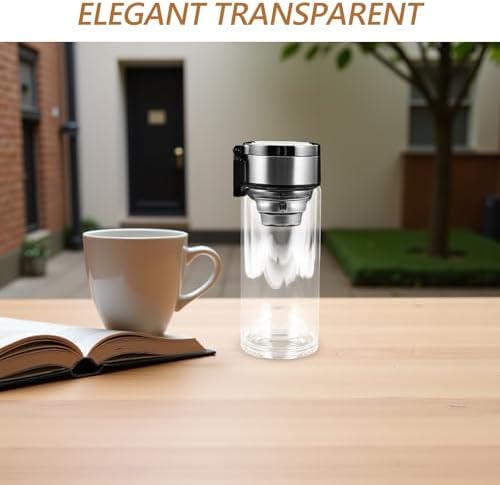 Healeved Double Walled Glass Tea Infuser Tumbler 240ml with Handle - Image 5