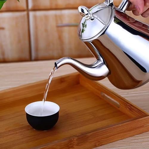 Premium Gooseneck Stainless Steel Tea Kettle - 1L Capacity for Perfect Pour Over Coffee & Tea, Ideal for Home, Office & Camping(OneColor,1.1 Quart) - Image 2