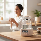 Babysmooth Smart Kettle Pro Glass Electric Kettle, 1.3L Digital LED Kettle with 40-100°C Temperature Control, 72H Auto Keep Warm, Silent Operation, BPA-Free for Baby Formula, Tea & Coffee Brewing - Image 7