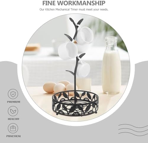 Coffee Mug Tree Stand Iron Mug Bracket Black for Kitchen Countertop Xmas - Image 7