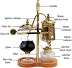 LOYALHEARTDY Siphon Coffee Maker Set, 4 Cups Retro Manual Siphon Brewer Syphon Coffee Maker Set with Family Balance Belgian Luxury Coffee Machine Siphon Tea Maker, Easy to Clean, Gold - Image 3