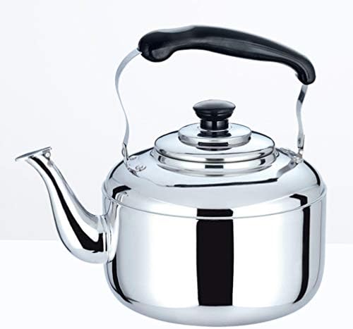 DOITOOL Stainless Steel Water Bottle 5L Stovetop Whistling Tea Pot with Handle Stainless Steel Teapot Tea Kettle Large Capacity Heating Water Kettle Kitchen Accessory For Home Restaurant () Stove - Image 6