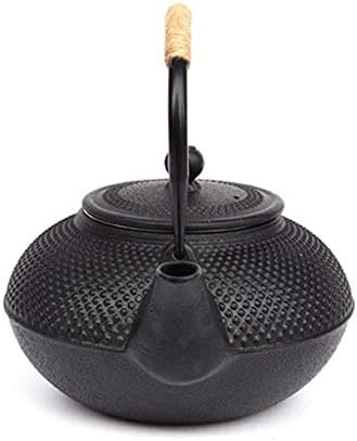 Classic tea kettle, Cast Iron Teapot,1.5L Japanese Cast Iron Teapot Kettle with Enamel Coated Interior Black, Tetsubin Tea Kettle Stovetop - Image 4
