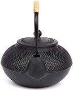 Cast Iron teapot,Classic Tea Kettle,1.5L Japanese Cast Iron Teapot Kettle with Enamel Coated Interior Black, Tetsubin Tea Kettle Stovetop - Image 4