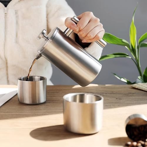 Luocute Stainless Steel French Press Coffee Maker 1000ml - Image 4